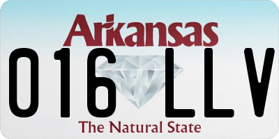 AR license plate 016LLV