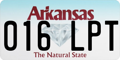 AR license plate 016LPT