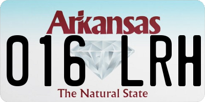 AR license plate 016LRH