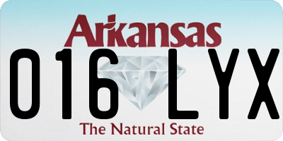 AR license plate 016LYX