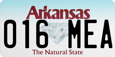 AR license plate 016MEA