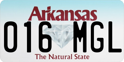 AR license plate 016MGL