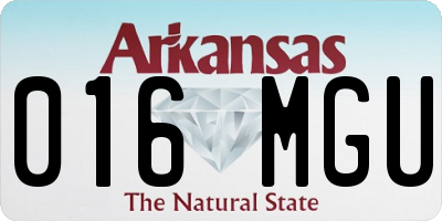 AR license plate 016MGU
