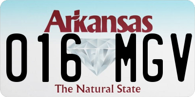 AR license plate 016MGV