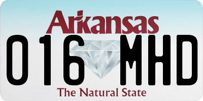AR license plate 016MHD