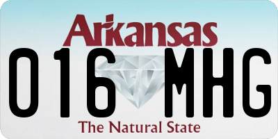 AR license plate 016MHG