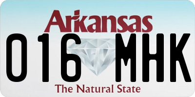 AR license plate 016MHK