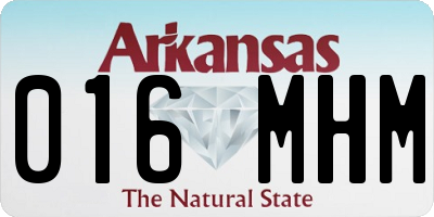 AR license plate 016MHM