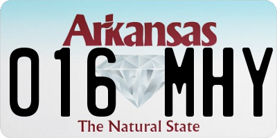 AR license plate 016MHY