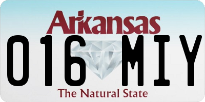 AR license plate 016MIY
