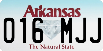 AR license plate 016MJJ