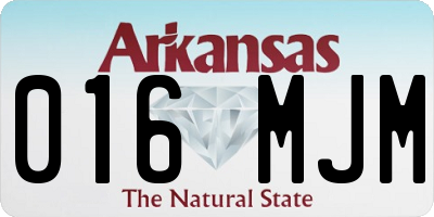 AR license plate 016MJM