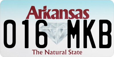 AR license plate 016MKB