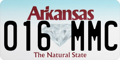AR license plate 016MMC