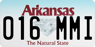 AR license plate 016MMI