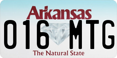 AR license plate 016MTG