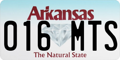 AR license plate 016MTS