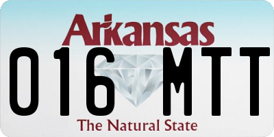 AR license plate 016MTT