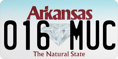 AR license plate 016MUC