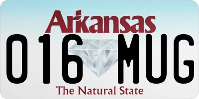 AR license plate 016MUG