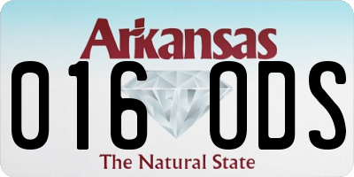AR license plate 016ODS