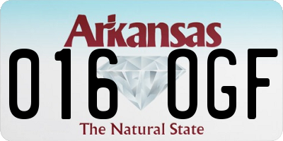 AR license plate 016OGF