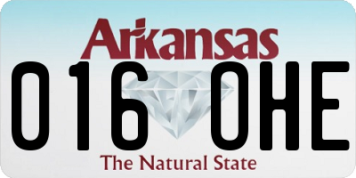 AR license plate 016OHE