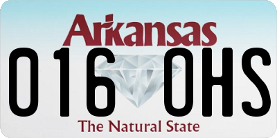 AR license plate 016OHS