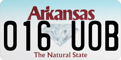 AR license plate 016UOB