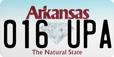 AR license plate 016UPA