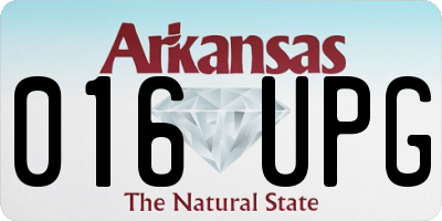 AR license plate 016UPG