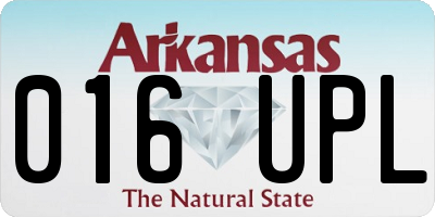 AR license plate 016UPL