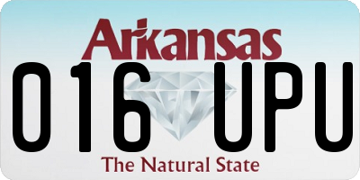 AR license plate 016UPU