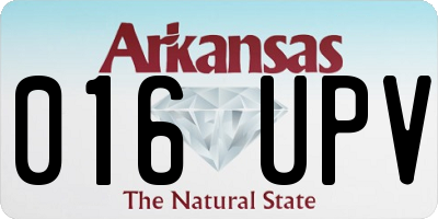 AR license plate 016UPV