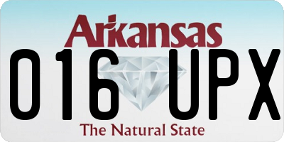 AR license plate 016UPX