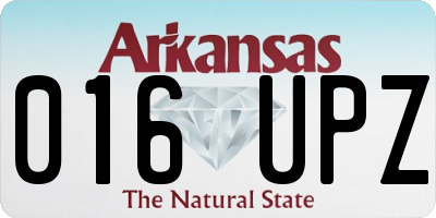 AR license plate 016UPZ