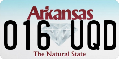 AR license plate 016UQD