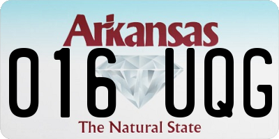 AR license plate 016UQG