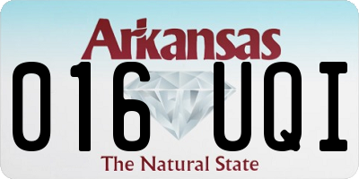 AR license plate 016UQI