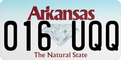 AR license plate 016UQQ