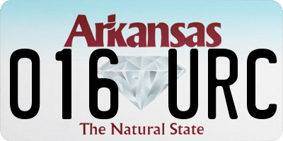 AR license plate 016URC
