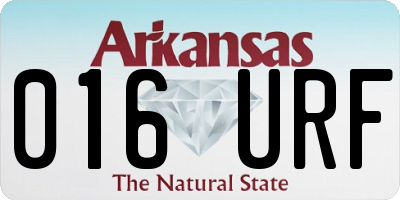 AR license plate 016URF