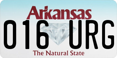 AR license plate 016URG