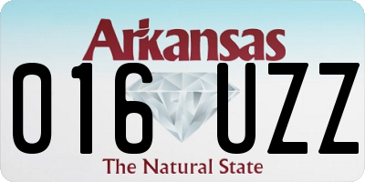 AR license plate 016UZZ