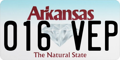 AR license plate 016VEP