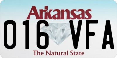 AR license plate 016VFA