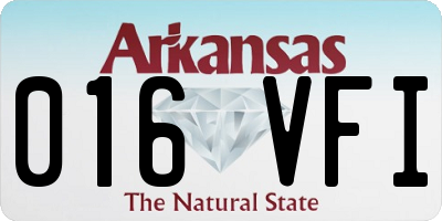 AR license plate 016VFI