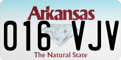 AR license plate 016VJV