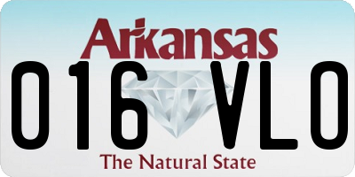 AR license plate 016VLO