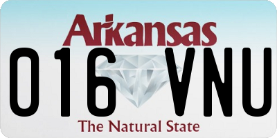 AR license plate 016VNU